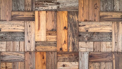 Old parquet wood texture, antique background, wood wall paneling texture