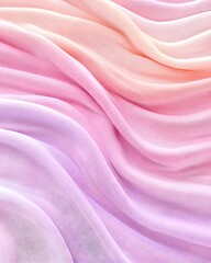 Obraz premium A soft, flowing fabric with a gradient of pink, orange, and purple hues