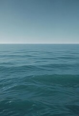 Fototapeta premium Subtle light blue to deeper teal gradient, calming ocean vibe , backdrop, serene, design