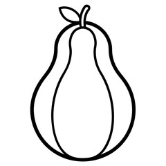 Chayote Vector Icon Design