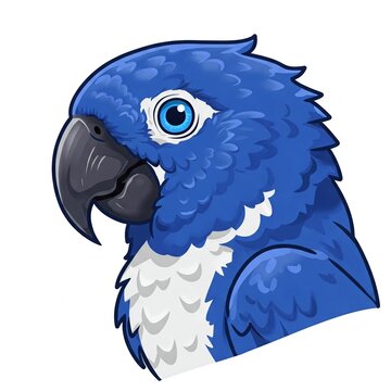 blue parrot cartoon