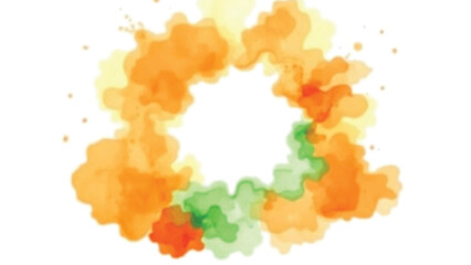 India, abstract, tricolour, watercolor, background, orange, green, 15, august, 26, january, independence, republic, day,