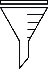 Funnel flat Black Design