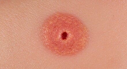 Fototapeta premium Close Up Of A Skin Lesion Detailed Medical Image