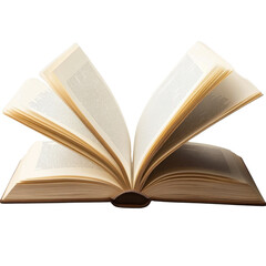 Obraz premium Blank open book on transparent background