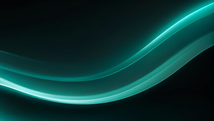Abstract teal wave pattern on dark background creating a flowing effect.