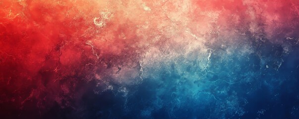 Obraz premium Red-Blue Gradient Background with a Grainy Texture, Generative AI