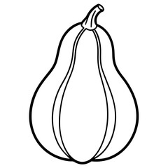 Minimal Chayote Vector Icon
