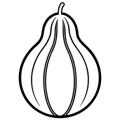 Minimal Chayote Vector Icon