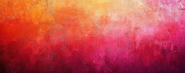 Fototapeta premium Orange-Pink Gradient Background with a Grainy Texture, Generative AI