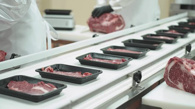 Automated meat packing system