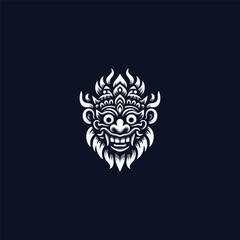 Bali Barong Mask Logo