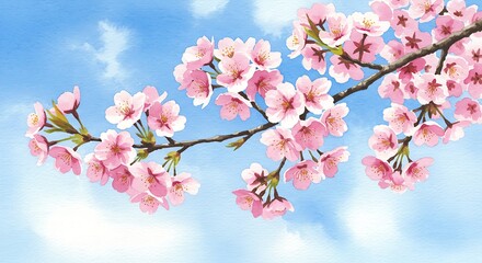 Naklejka premium Ephemeral Blossom