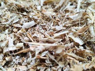 Coarse sawdust from wood chips.