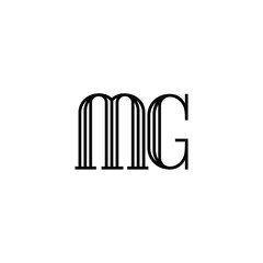 MG monogram logo design letter text name symbol monochrome logotype alphabet character simple logo