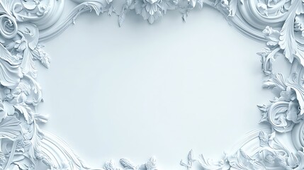 A high-resolution white background with a clean border on all sides, featuring intricate details, ideal for minimalist design or as a versatile backdrop in various creative projects.