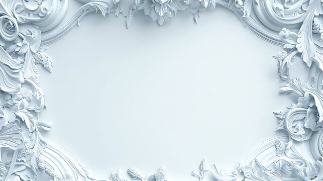 A high-resolution white background with a clean border on all sides, featuring intricate details, ideal for minimalist design or as a versatile backdrop in various creative projects.