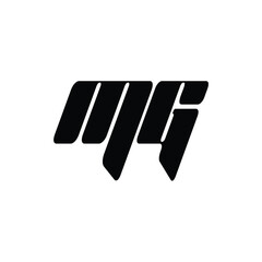 MG monogram logo design letter text name symbol monochrome logotype alphabet character simple logo