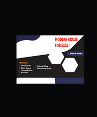 modern house poster design