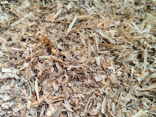Coarse sawdust from wood chips.