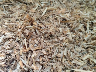 Coarse sawdust from wood chips.