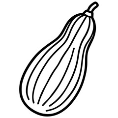 Luffa Gourd Flat Icon Design