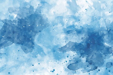 Soft Light Blue Watercolor Background Illustration