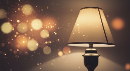 Lamp with Bokeh Lights