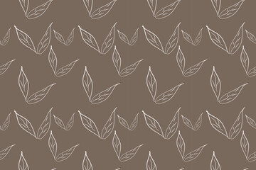 seamless pattern with leaves