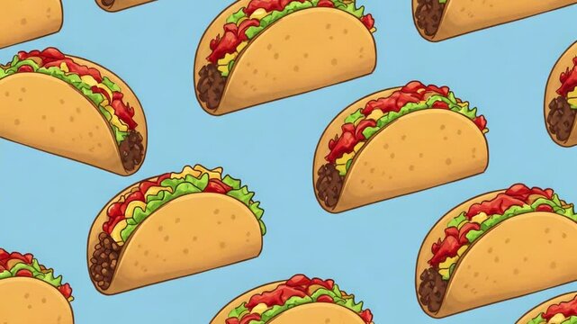 animation  background with taco	
