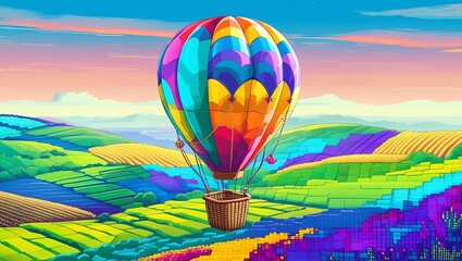 hot air balloon in the sky
