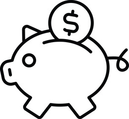 Fototapeta premium savings icon