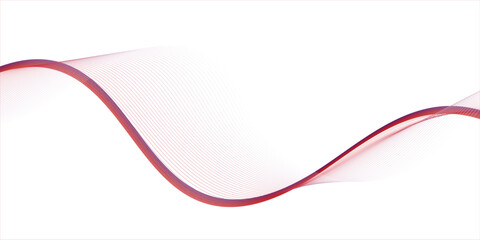 Abstract red wave on black Abstract Red Wave Lines on White Background. Vector Illustration

