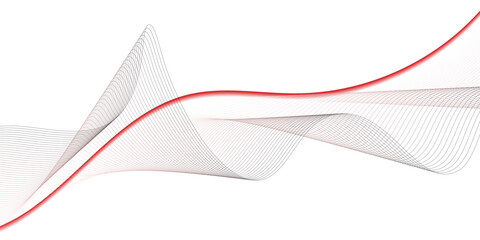 Abstract white background with red wave for design brochure, website, and flyer more artistic take with abstract shapes or swirls of pink, red, and white that evoke a sense of love 