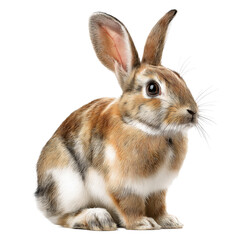 Obraz premium Digital Painting of a Beautiful Rabbit , isolated on white background png