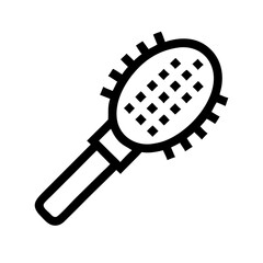 Round Hairbrush Styling Tool Icon Design