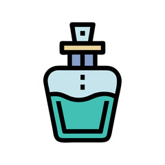 Perfume Bottle Fragrance Spray Icon Design