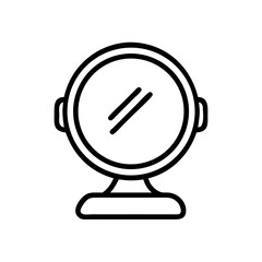 Makeup Mirror with Stand Icon Design