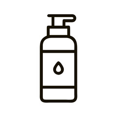 Hair Lotion Bottle Care Product Icon Design