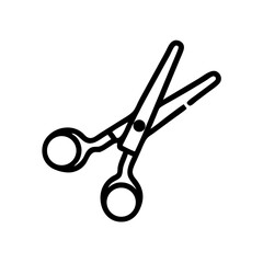 Hair Cutting Scissors Grooming Icon Design