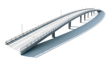 Lightweight Pedestrian Bridge Design 3D Model