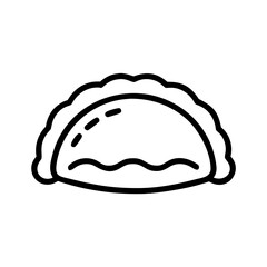 Empanada Pastry Savory Food Icon Design