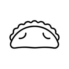 Empanada Pastry Savory Food Icon Design