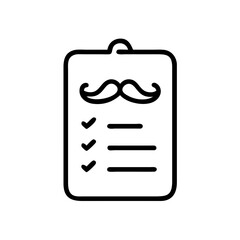 Barber Service Menu Signboard Icon Design