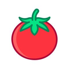 Whole Tomato Fresh Vegetable Icon Design