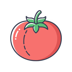 Whole Tomato Fresh Vegetable Icon Design