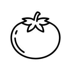 Whole Tomato Fresh Vegetable Icon Design