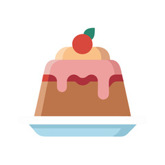 Pudding Dessert Sweet Treat Icon Design