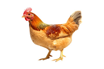 Fototapeta premium Farmyard hen transparent-background.png
