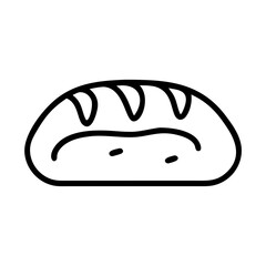 Italian Bread Loaf Bakery Icon Design